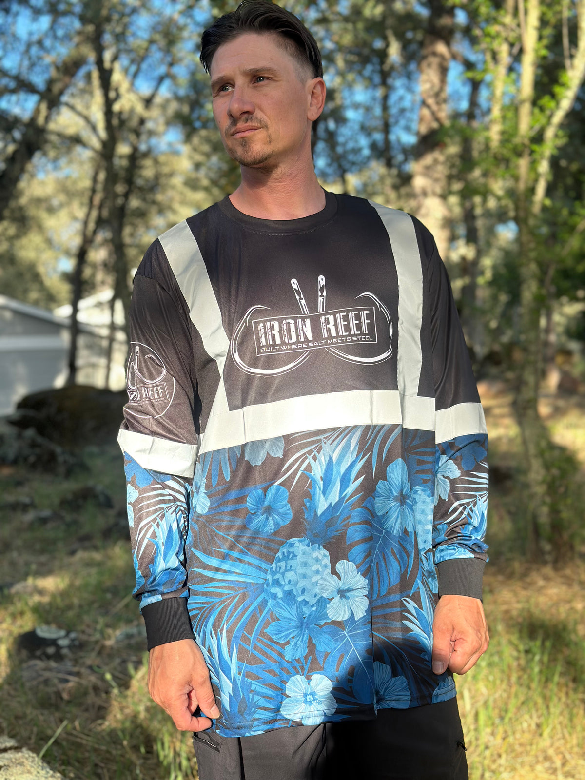 Midnight Reef Long Sleeve Safety Reflective Hi-Viz