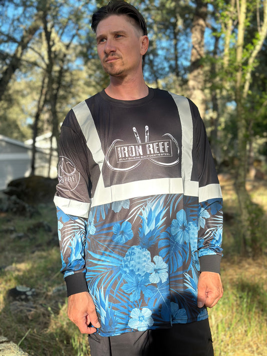 Midnight Reef Long Sleeve Safety Reflective Hi-Viz