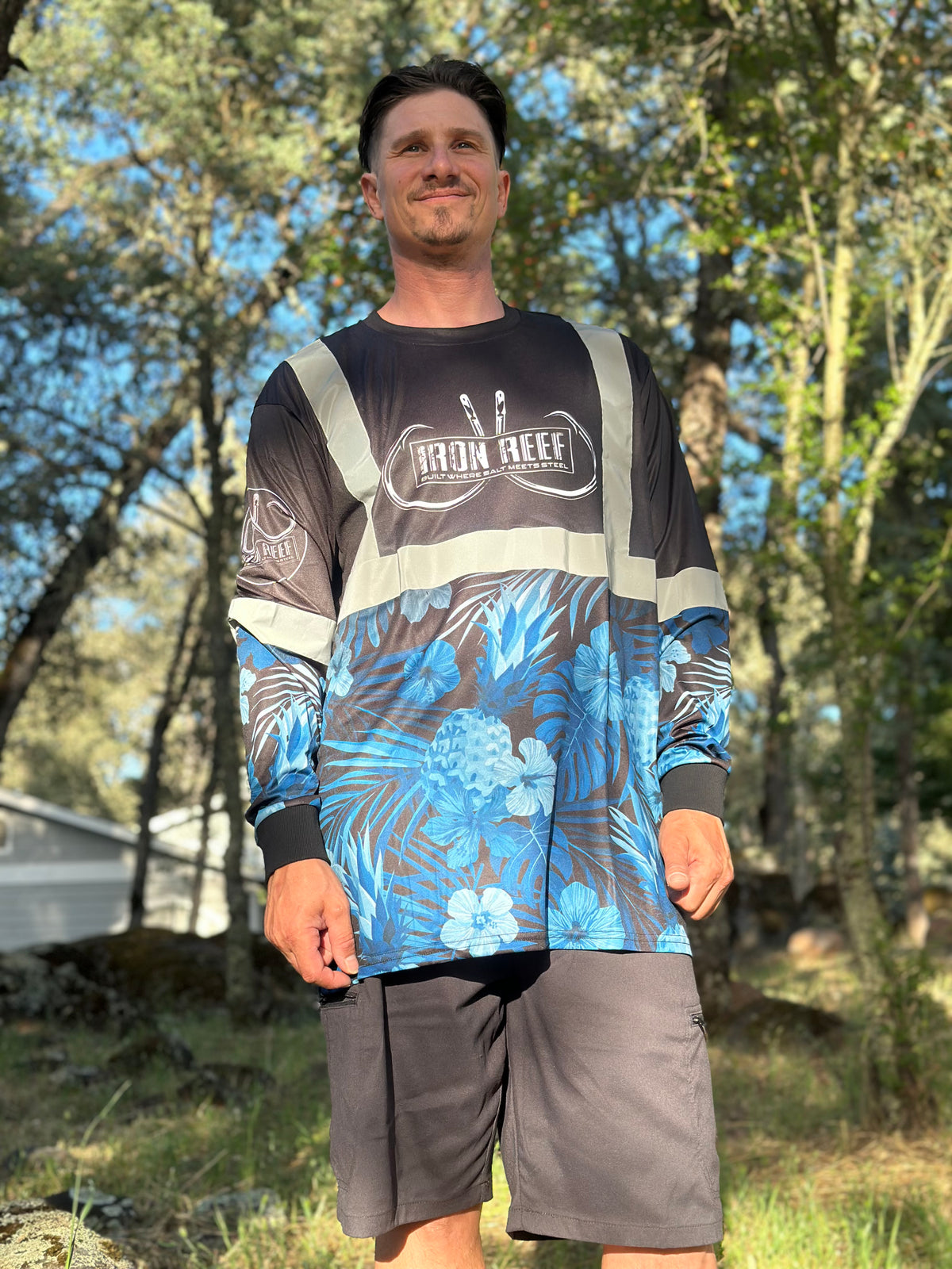 Midnight Reef Long Sleeve Safety Reflective Hi-Viz